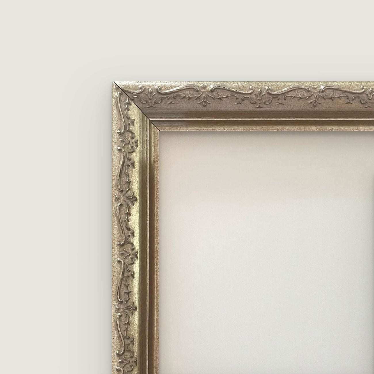Embossed Warm Silver Frame