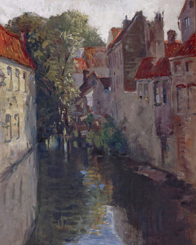 A BACK ALLEY IN BRUGES - Museum Quality Art