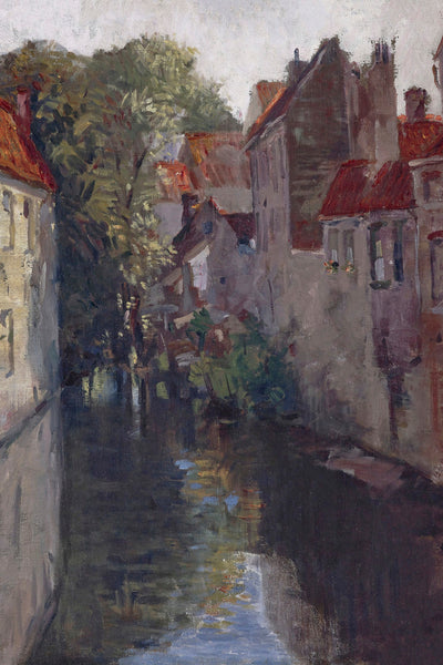 A BACK ALLEY IN BRUGES - Museum Quality Art