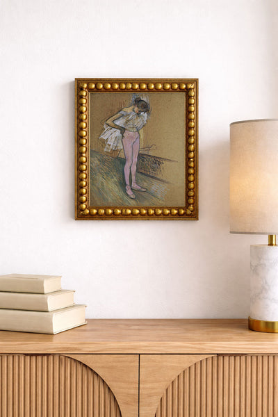 A Dancer Adjusting Her Leotard