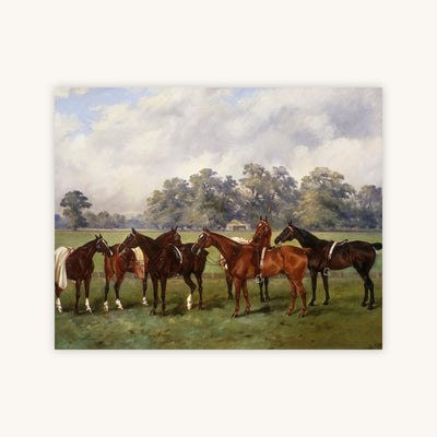 A GROUP OF POLO PONIES — Primary Image