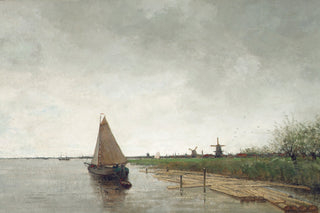 A RIVER LANDSCAPE WITH VESSELS, A CITY BEYOND