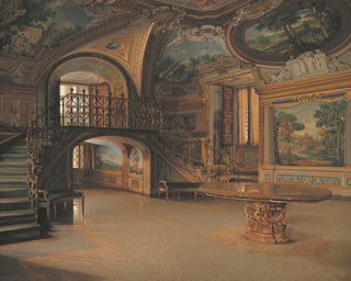 A ROOM IN PALAZZO BORGHESE - Museum Quality Art