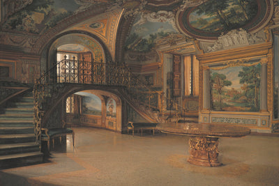 A ROOM IN PALAZZO BORGHESE - Museum Quality Art