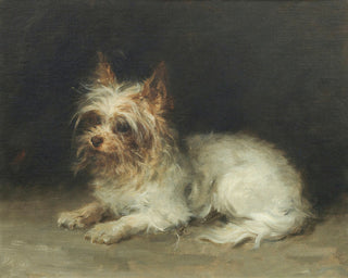 A SEATED TERRIER - Museum Quality Art