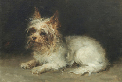 A SEATED TERRIER - Museum Quality Art