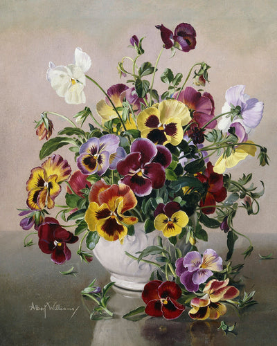 A STILL LIFE WITH PANSIES - Museum Quality Art
