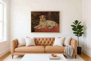 A Terrier on a Settee