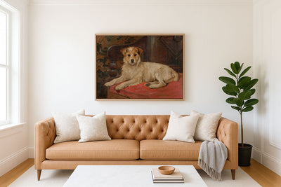 A Terrier on a Settee