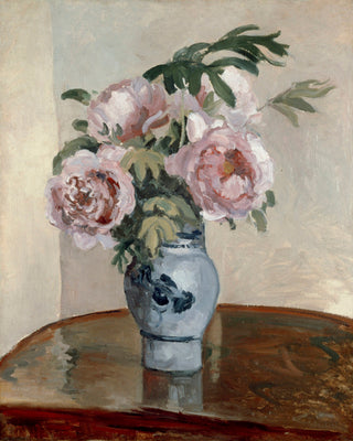 A VASE OF PEONIES