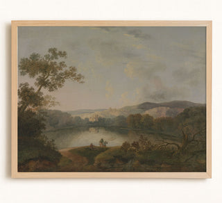 A View of a Lake With Fishermen
