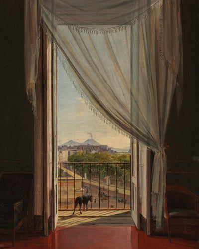 A VIEW OF NAPLES THROUGH A WINDOW
