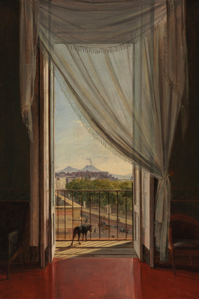 A VIEW OF NAPLES THROUGH A WINDOW