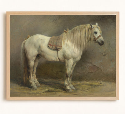 A WHITE HORSE - Museum Quality Art
