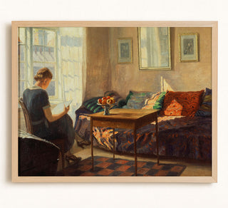 A Woman Reading at a Window