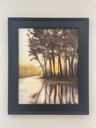 ALL THE WAY TILL THE END, 21X25" - FRAMED OIL ON PANEL