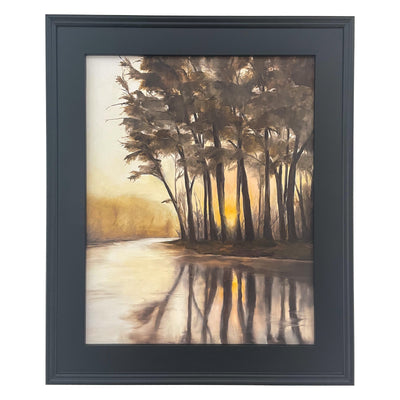 ALL THE WAY TILL THE END, 21X25" - FRAMED OIL ON PANEL