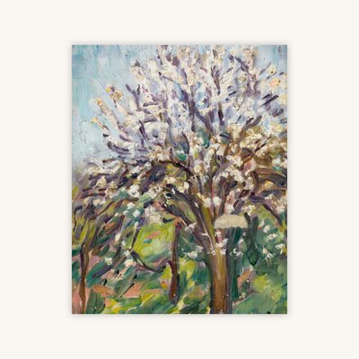 ALMOND BLOSSOM ON A SLOPING VERGE — Primary Image