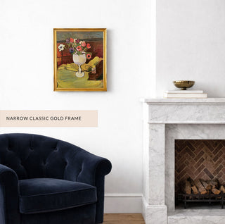 Anemones in a White Glass