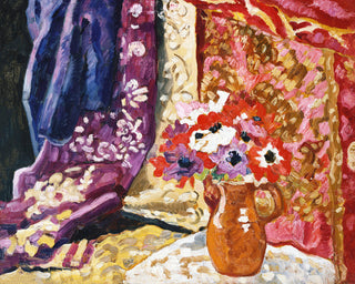 ANEMONES WITH CURTAINS - Museum Quality Art