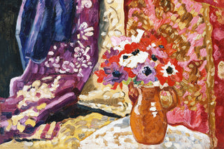 ANEMONES WITH CURTAINS - Museum Quality Art