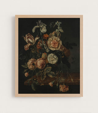ANTIQUE FLOWERS - Museum Quality Art