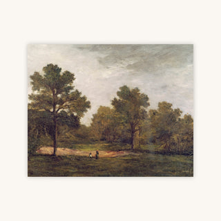 ANTIQUE LANDSCAPE WITH FIGURES — Primary Image