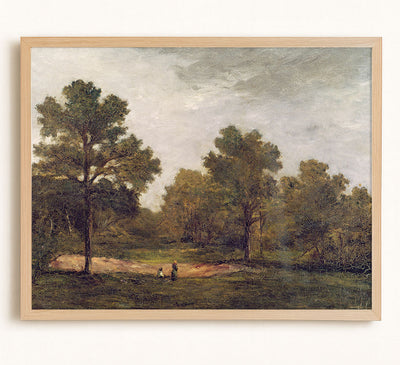 ANTIQUE LANDSCAPE WITH FIGURES - Museum Quality Art