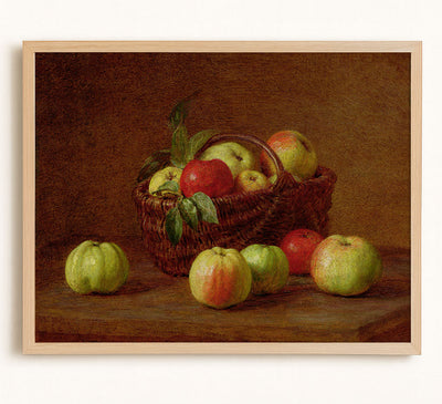 Apples in a Basket on a Table