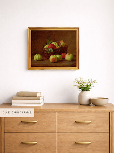 Apples in a Basket on a Table
