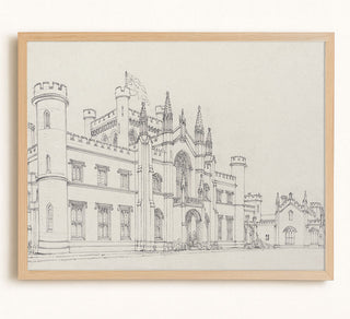 ARCHITECTURAL SKETCH - Museum Quality Art