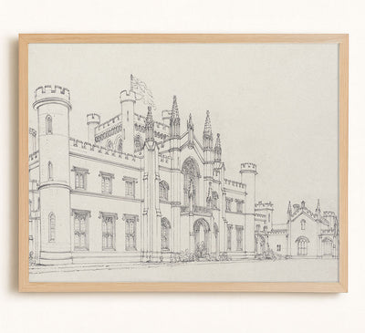 ARCHITECTURAL SKETCH - Museum Quality Art