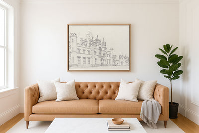 ARCHITECTURAL SKETCH - Museum Quality Art