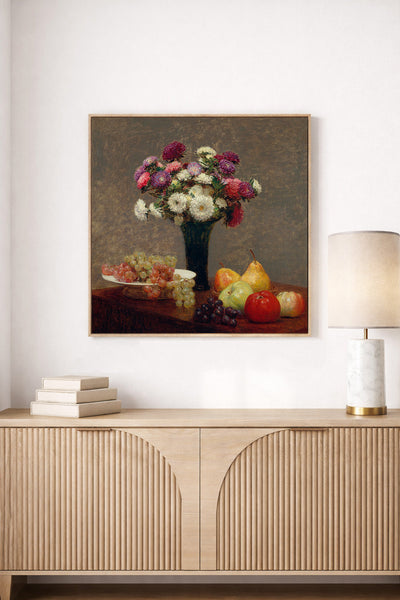 Asters and Fruit on a Table