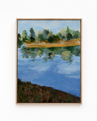 At the River - 16x20 Acrylic on Canvas, Framed