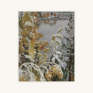 AUTUMN LANDSCAPE, FIRST SNOW — Primary Image