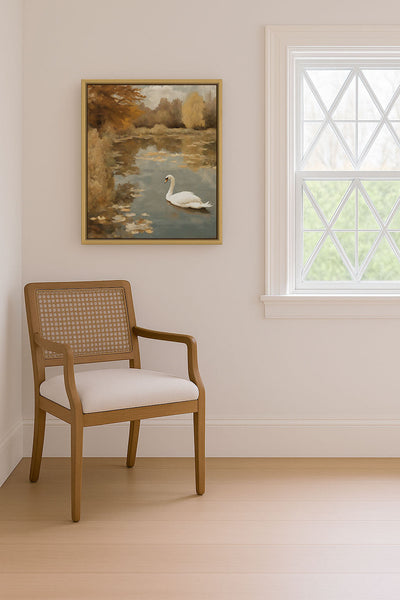 AUTUMN SWAN - Museum Quality Art