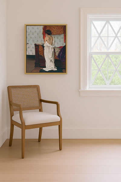 BACK OF A NUDE IN AN INTERIOR