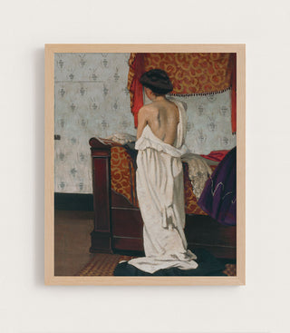 BACK OF A NUDE IN AN INTERIOR