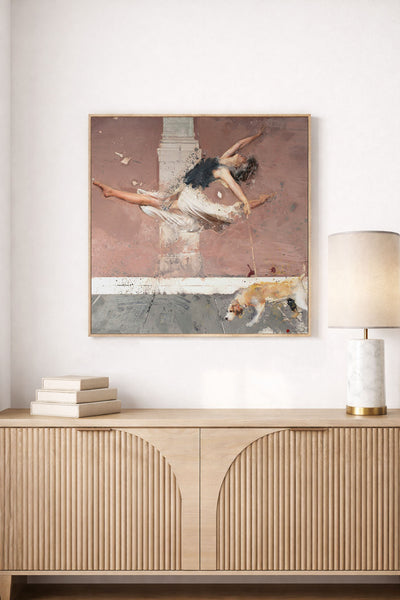 Ballerina With Dog