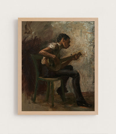 Banjo Player, Study