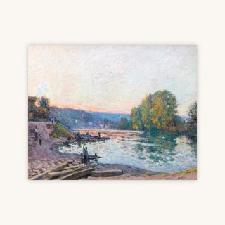 BANKS OF THE SEINE, SUNLIGHT EFFECT AT DUSK — Primary Image