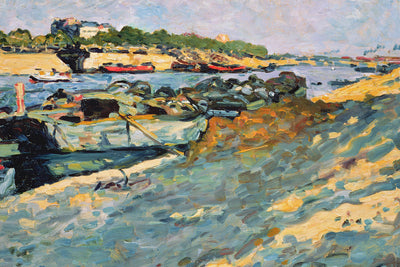 BARGE ON THE SEINE - Museum Quality Art