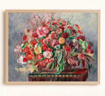 BASKET OF FLOWERS - Museum Quality Art