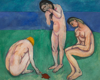 BATHERS WITH A TURTLE