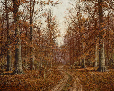 BEECH TREES, AUTUMN - Museum Quality Art