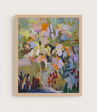 BENEATH THE FLOWER VINES - Museum Quality Art