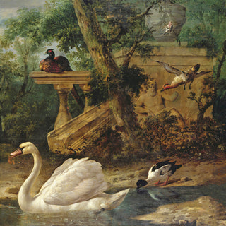 BIRDS IN A GARDEN - Museum Quality Art