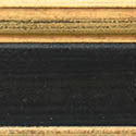 Frame Selection: Black and Gold Panel — Premium Upgrade · Art Arrives Framed