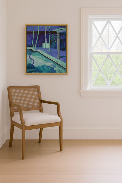 BLUE COURT - Museum Quality Art